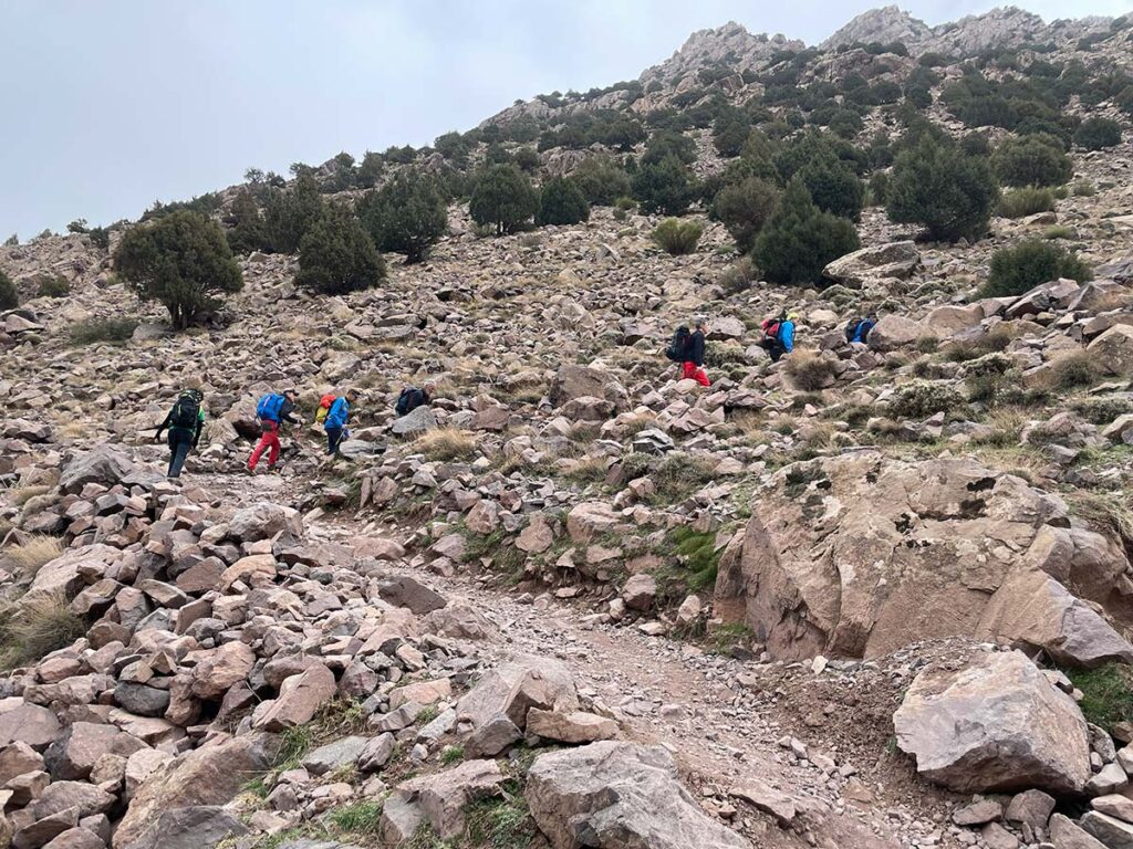 Toubkal. Primeros pasos de subida